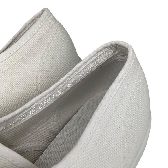 Superga White Linea Up And Down Platform Sneakers US W 10.5 M 9 canvas Classic - Picture 15 of 16